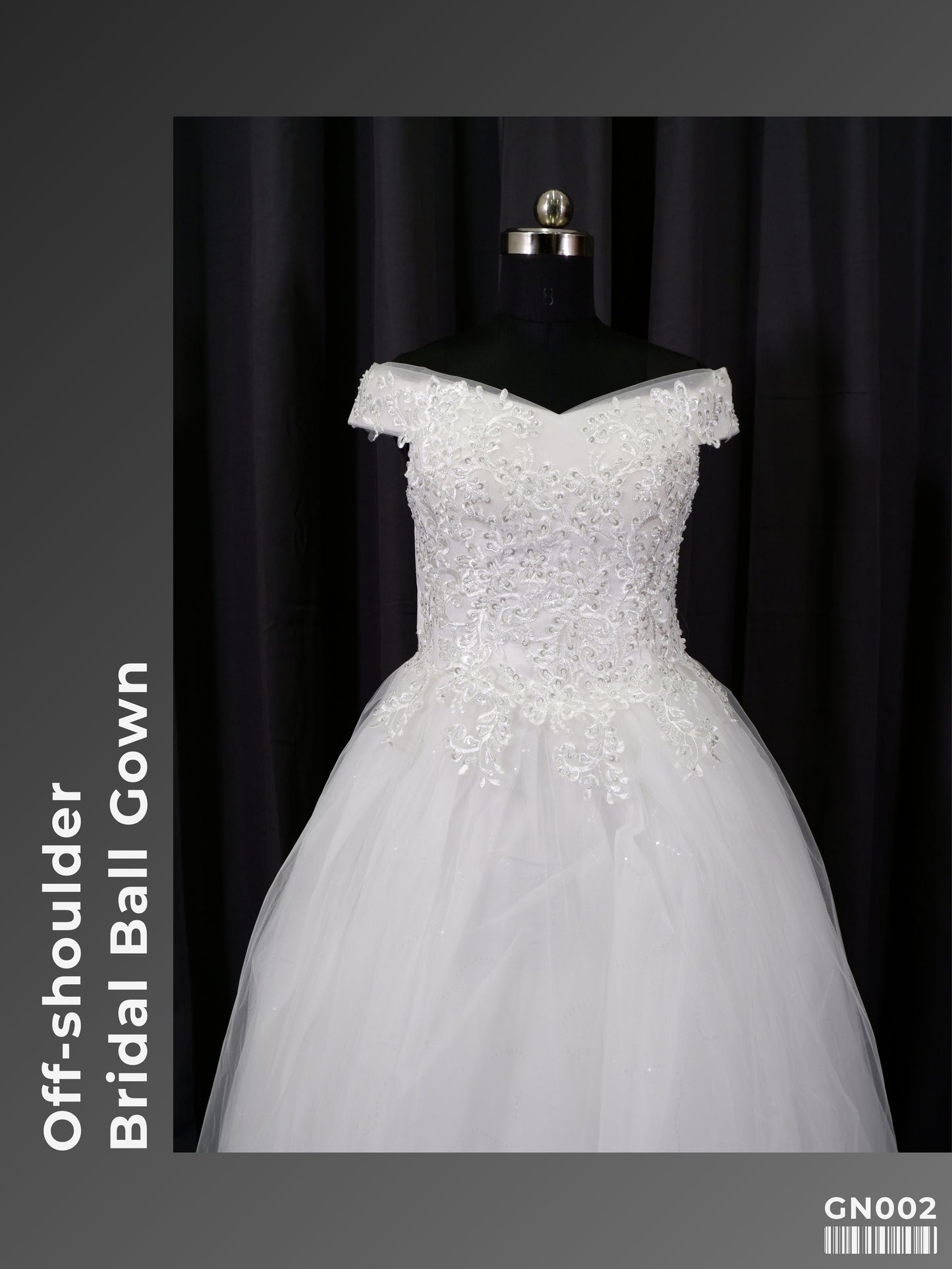 Off-shoulder Bridal Ball Gown GN002