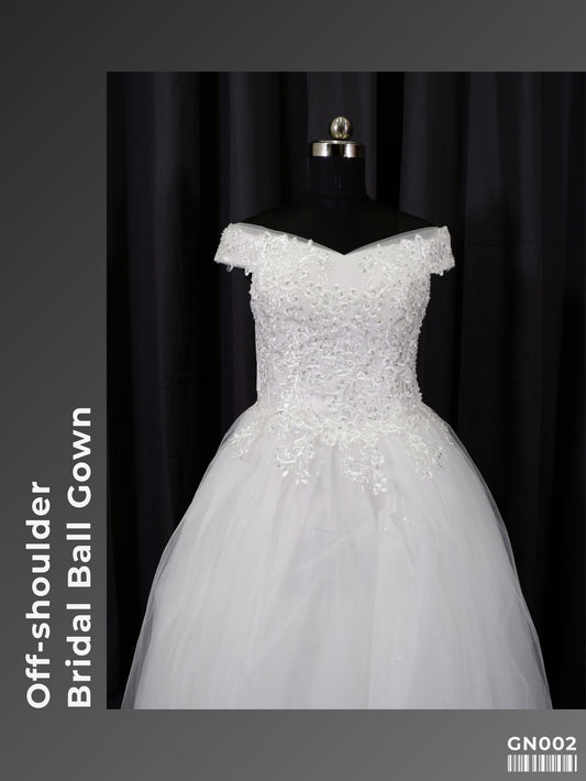 Off-shoulder Bridal Ball Gown GN002