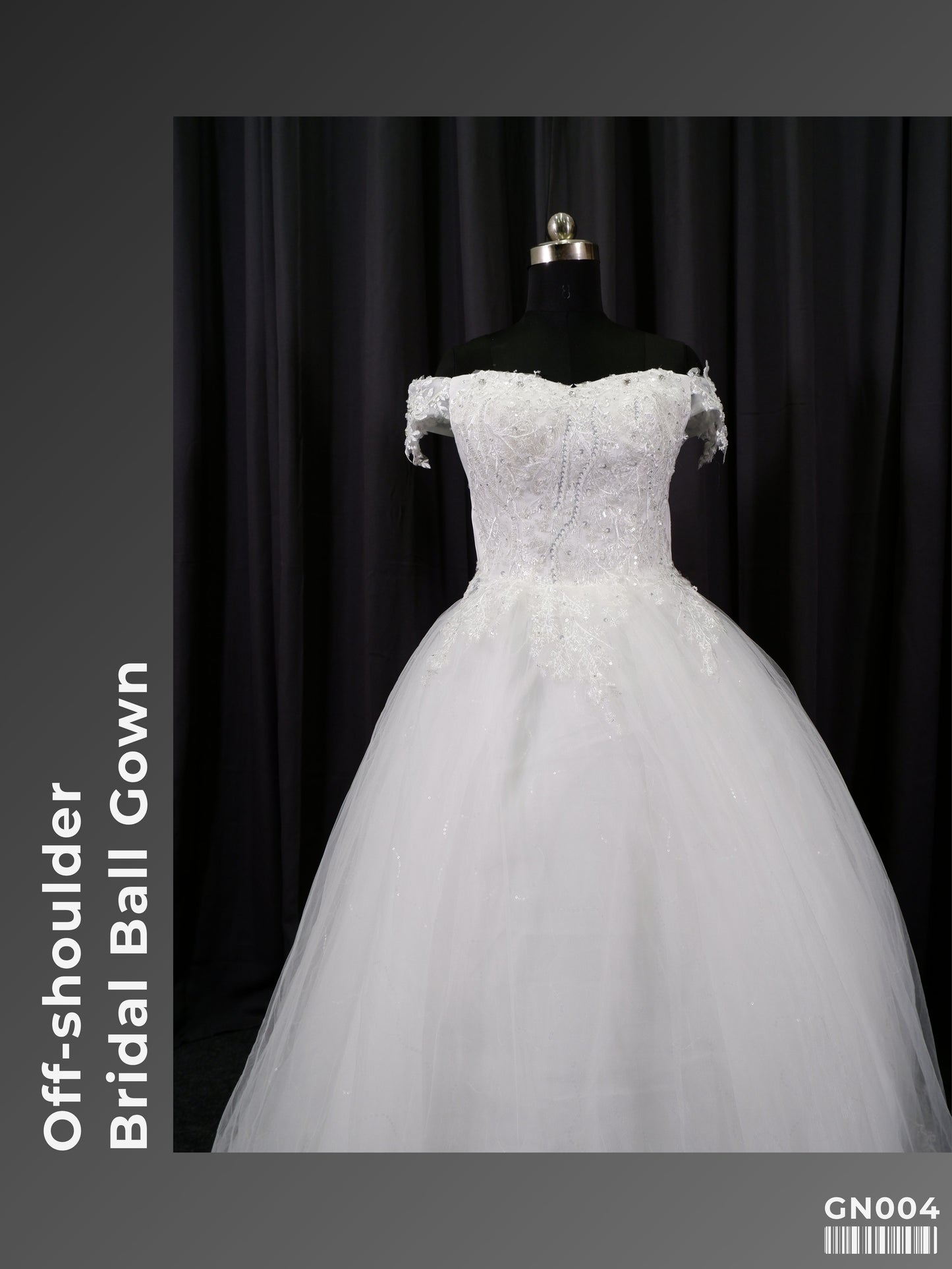 Off-shoulder Bridal Ball Gown GN004