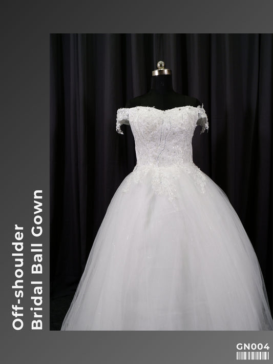 Off-shoulder Bridal Ball Gown GN004