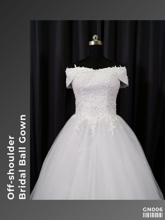 Off-shoulder Bridal Ball Gown GN006