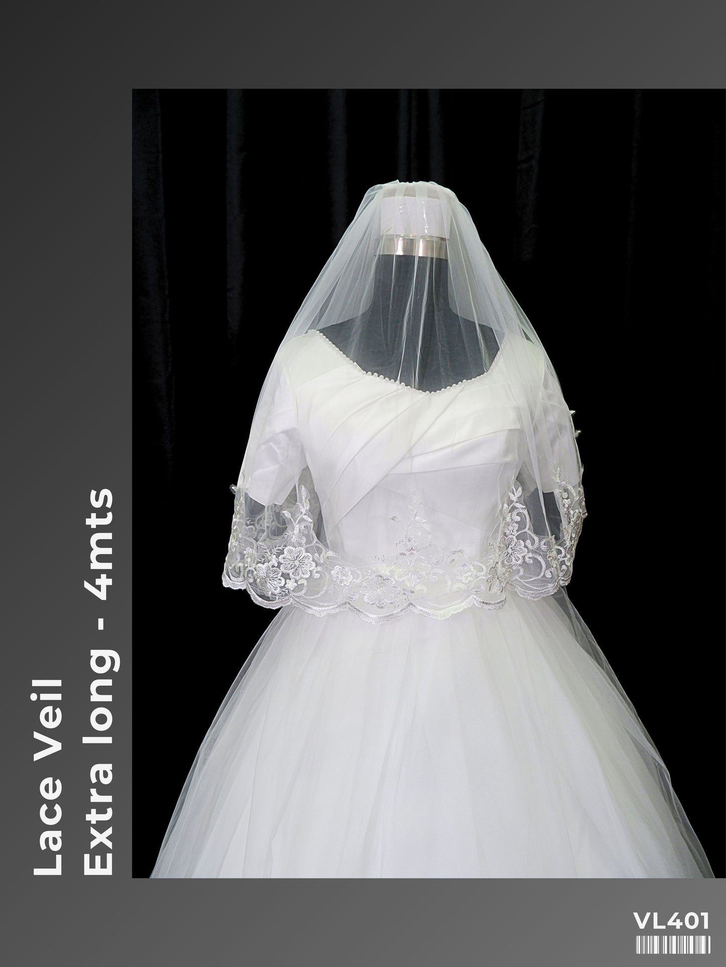Extra-long Lace Veil VL401