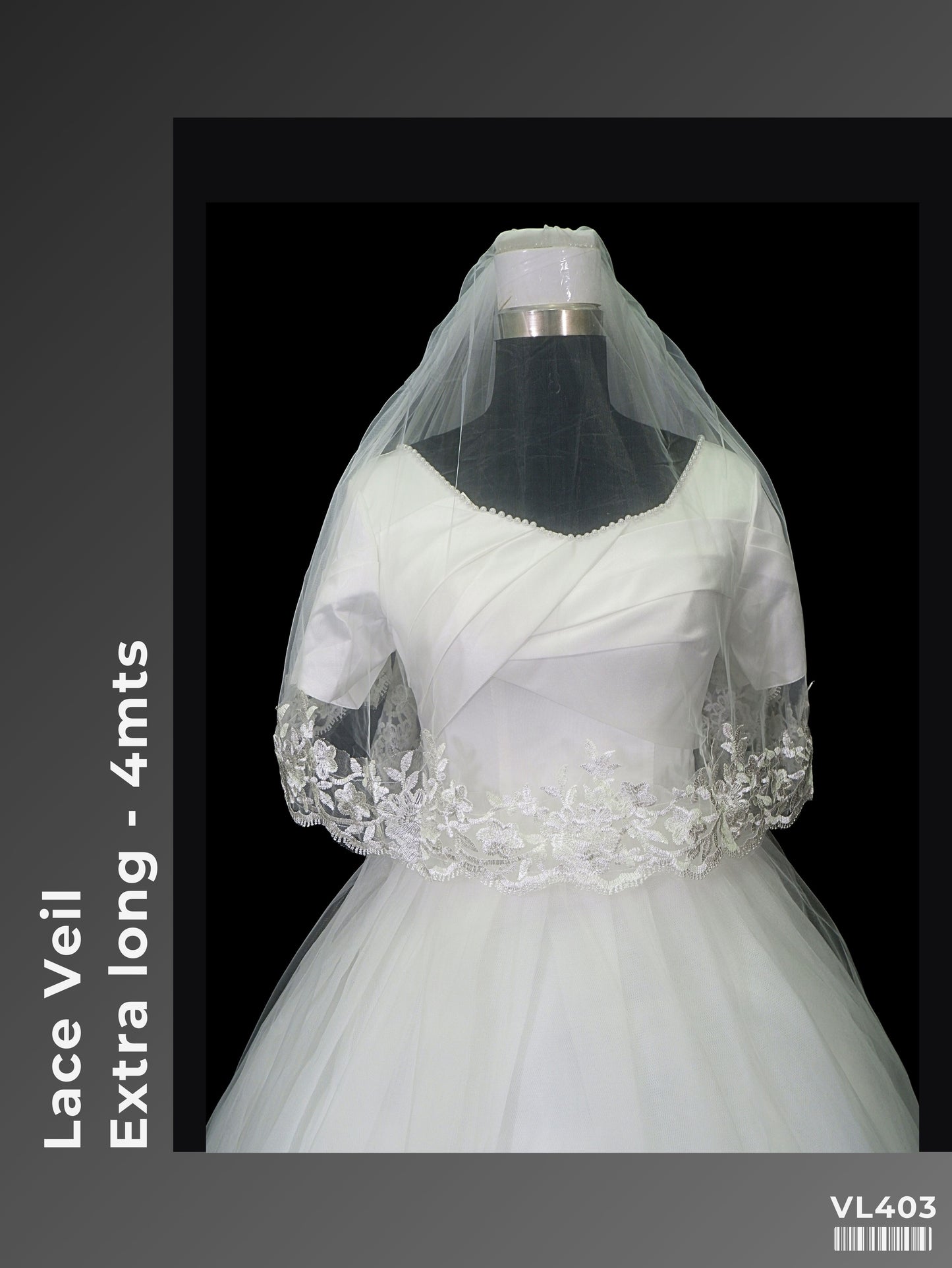 Extra-long Lace Veil VL403