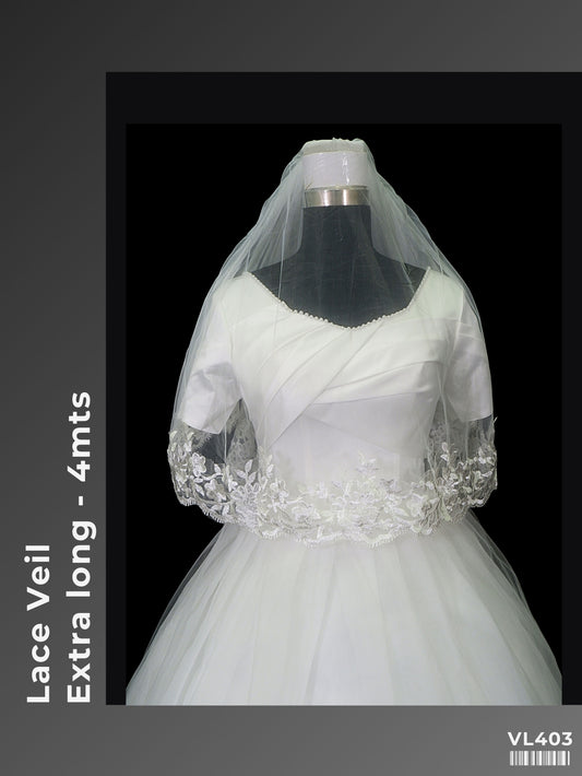 Extra-long Lace Veil VL403