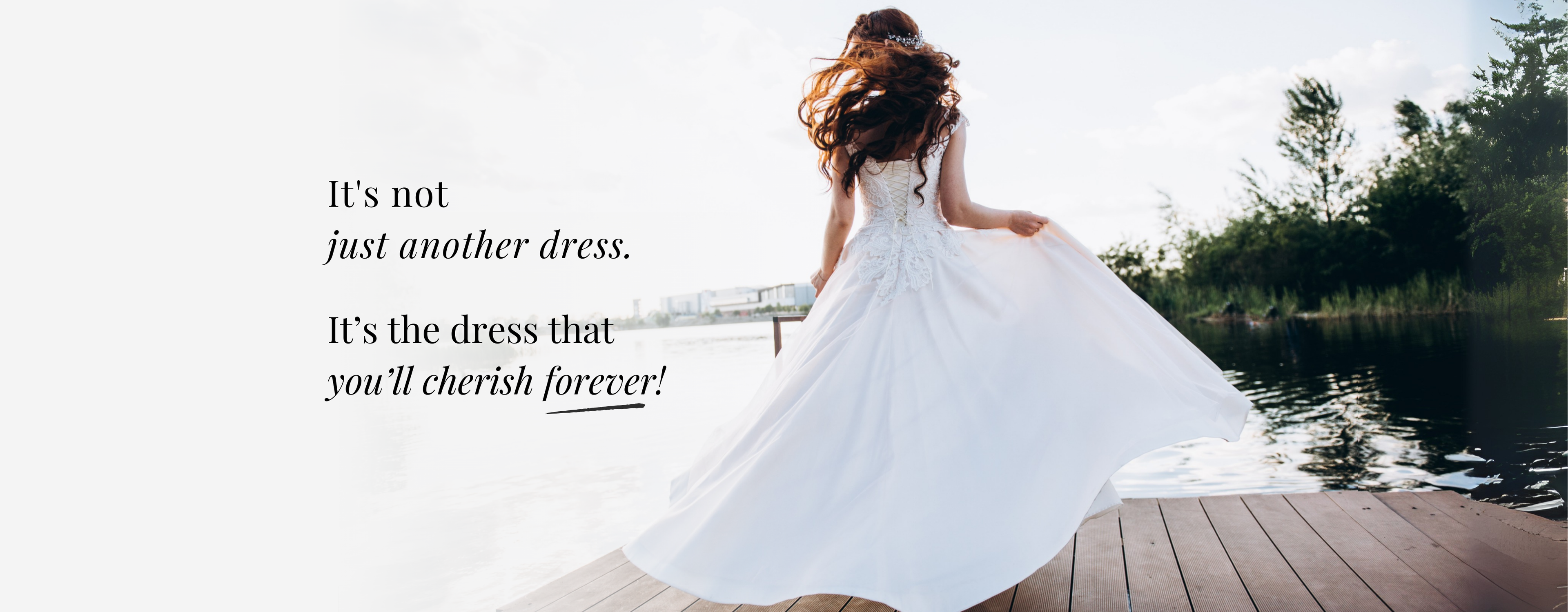 Alekhyas Bridal home page banner showcasing Christian wedding gowns available in Hyderabad, Bengaluru, Chennai, and Andhra Pradesh