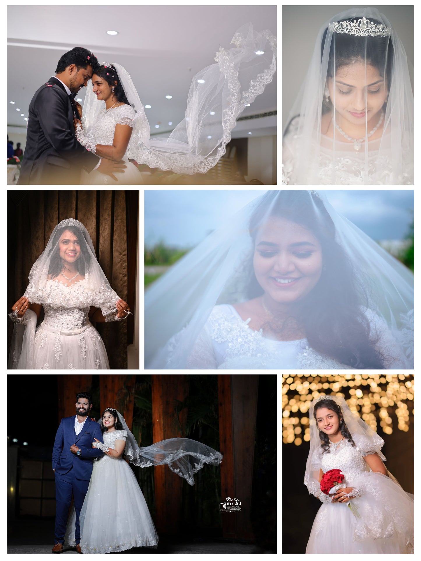gowntales brides with floor length lace veil